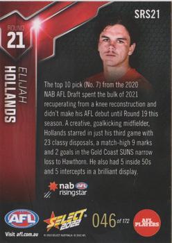2022 Select AFL Rising Star #SRS21 Elijah Hollands Back